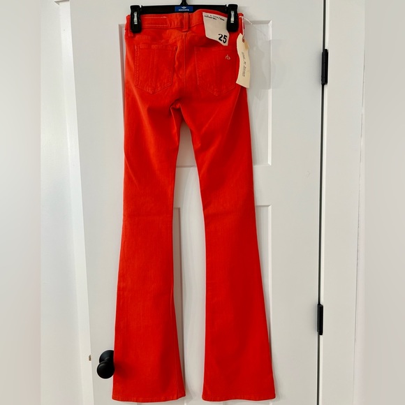 Rag & Bone Elephant Bell Red Jeans, NWT Size 25 - Picture 4 of 7